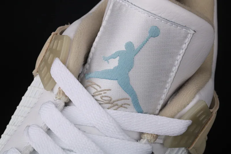 All Categories Air Jordan Jordan Series Basketball Shoes Air Jordan 4 Air Jordan 4 "Linen" AJ4 Joe 4 Beach White Gold #Original First Layer Leather 487724-118